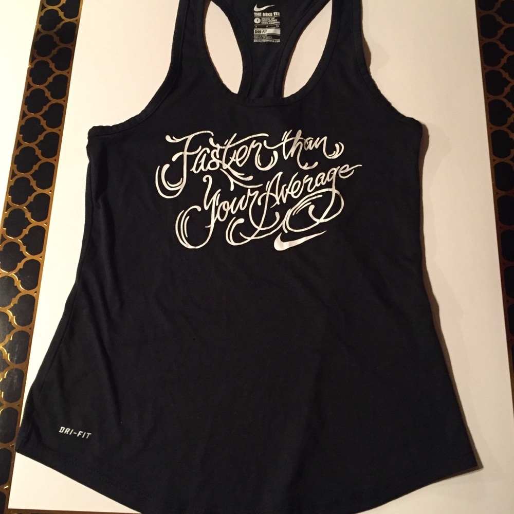 The Nike Tee-Black Tank Top Dri Fit Size Small